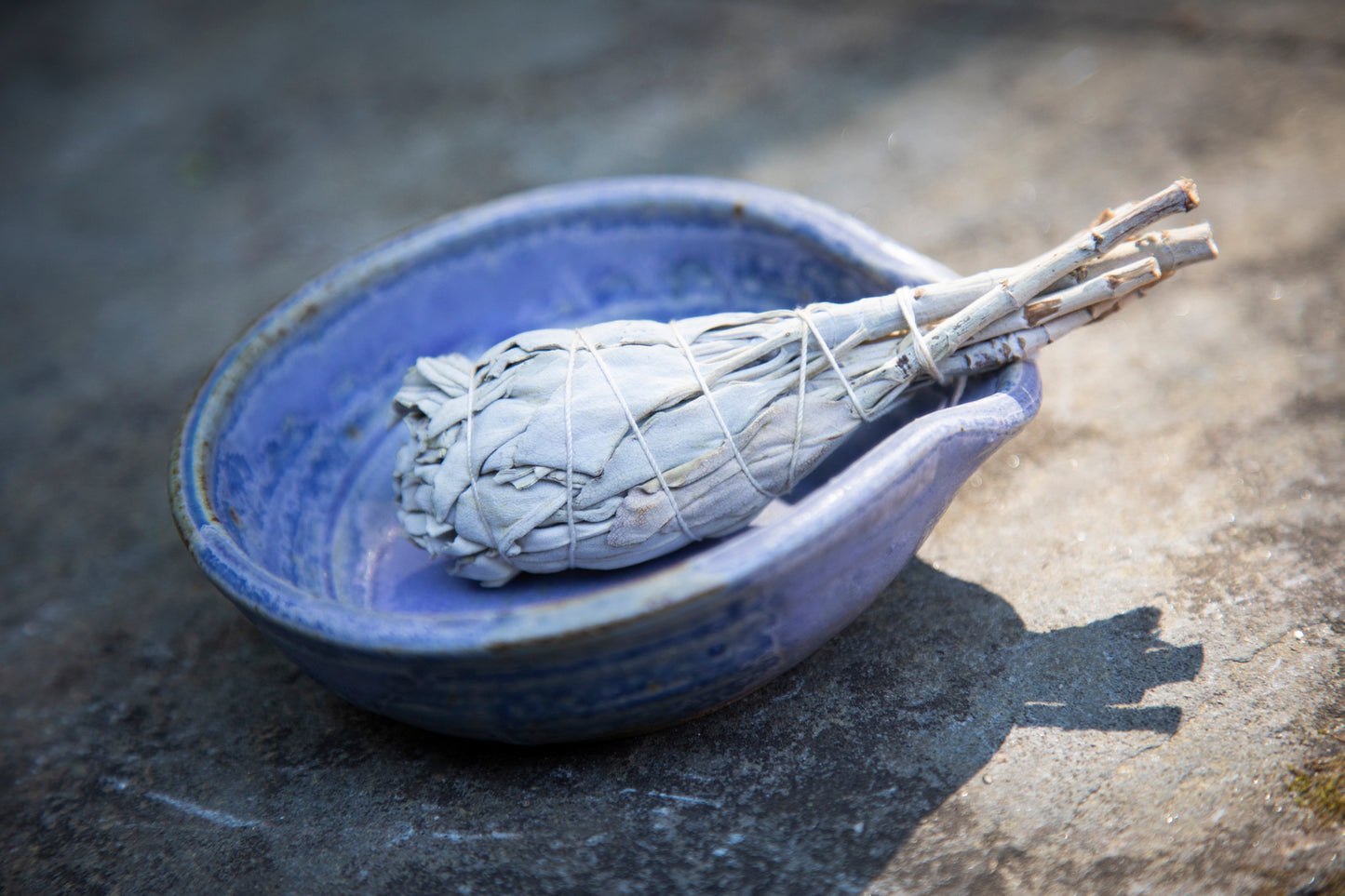 Handcrafted Ceramic Smudge Bowl and Sage