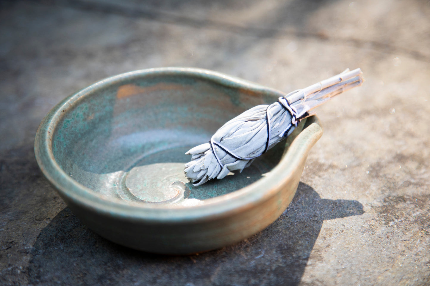 Handcrafted Ceramic Smudge Bowl and Sage
