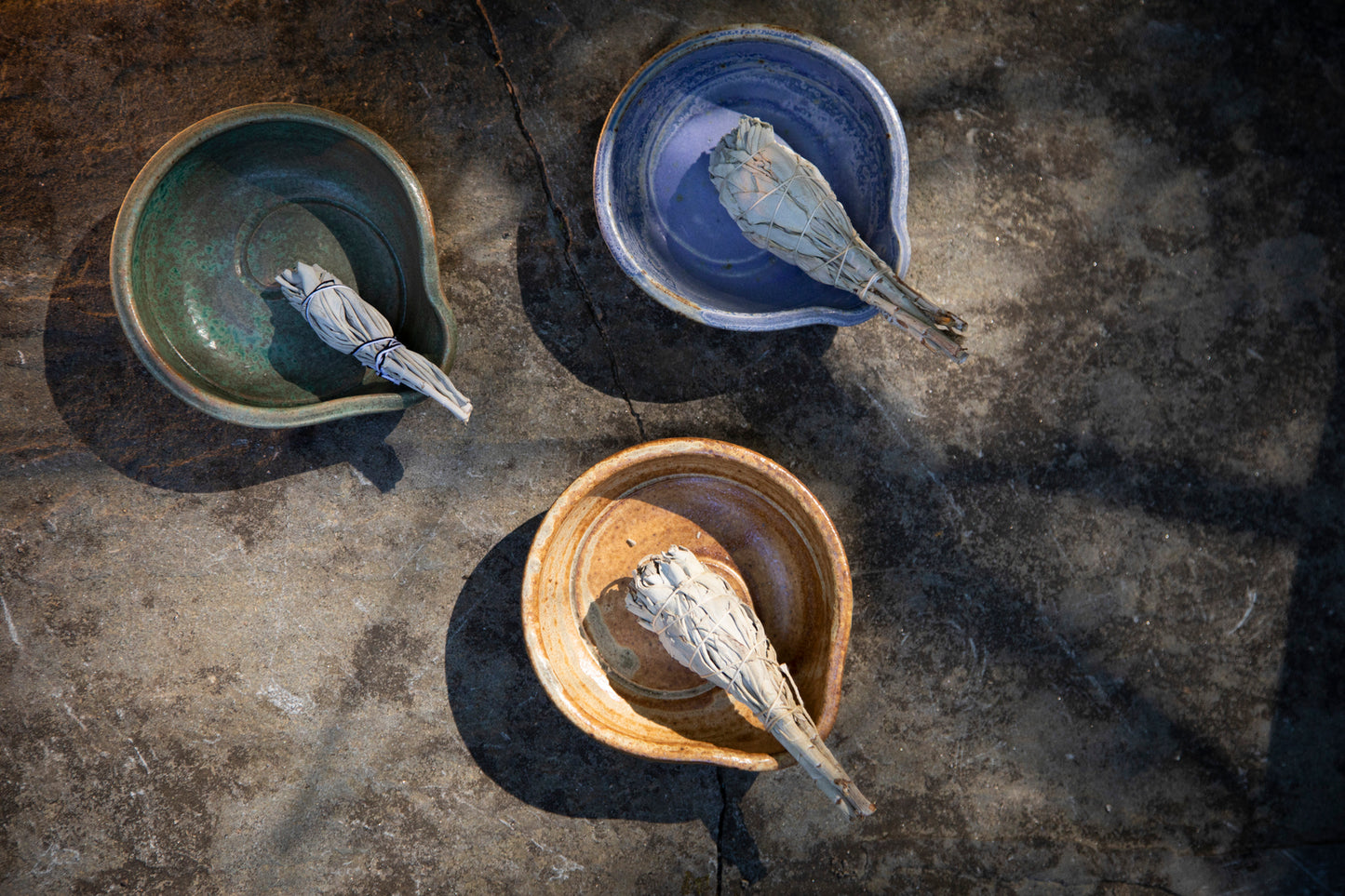 Handcrafted Ceramic Smudge Bowl and Sage